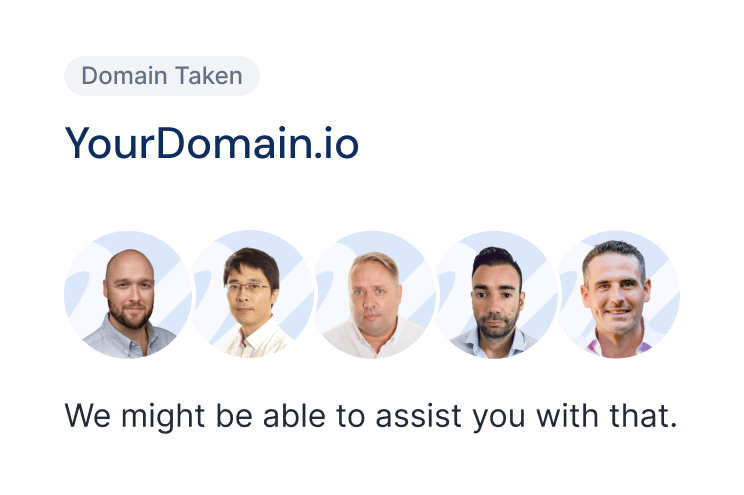 Premium domain acquisition illustration